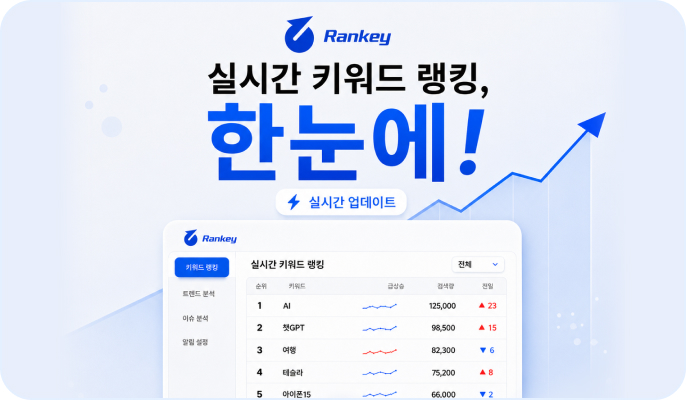 실시간 키워드 랭킹 한눈에